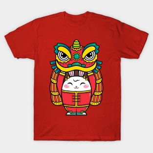 Lion Dance Bunny T-Shirt